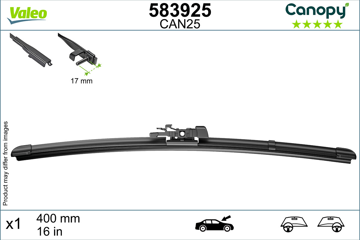 VALEO CANOPY Ablaktörlő lapát 583925_VALEO